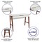 Flash Furniture White/Walnut Home Office Computer Desk with Drawer GC-MBLK60-WH-WAL-GG - alternate 4